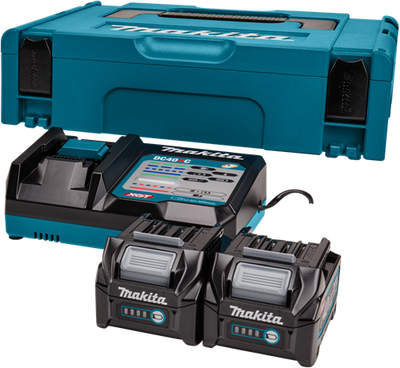 Makita 191v27-4 | xgt startset 40v max in mbox1 (2x 2.5ah bl4025 accu + dc40rc lader) - 191v27-4