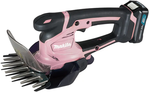 Makita um600dsap cxt 12 volt max accu grasschaar roze met 2,0 ah accu (1 st), en lader, in doos, roze grasknipper met accu en lader
