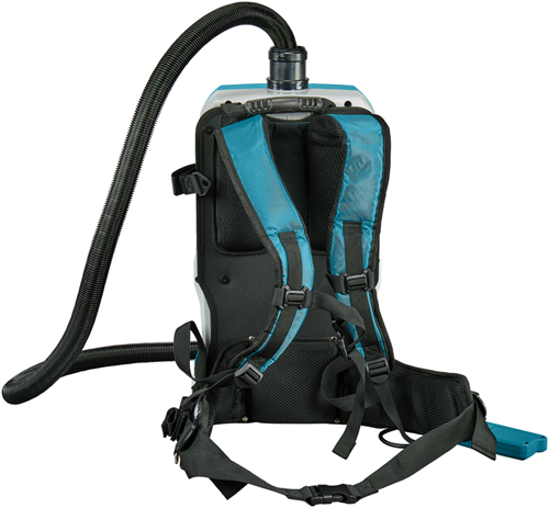 Aspirapolvere a zaino Makita vc012gz01 | senza batterie e caricabatterie | con connessione. 3 adattatori e trasmettitore aws | nella scatola - vc012gz01