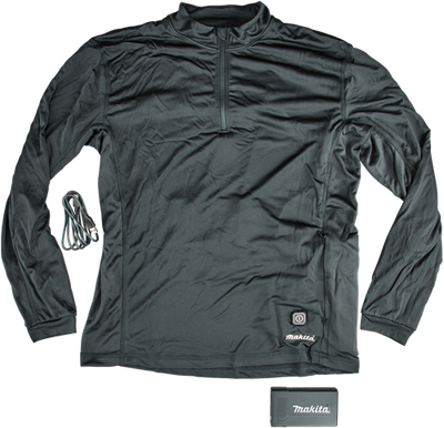 Makita verwarmd ondershirt met rits l - dcx201al