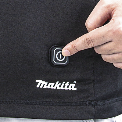 Makita verwarmd ondershirt met rits xs - dcx201bxs