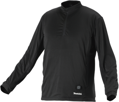 Makita verwarmd ondershirt met rits xs - dcx201bxs