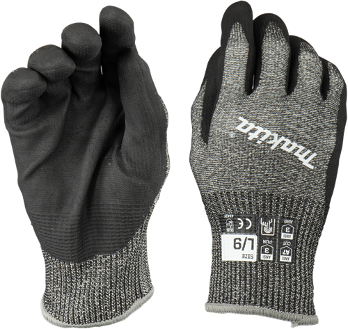 Guante de trabajo Makita | resistente a cortes | talla l 9 - p-84729