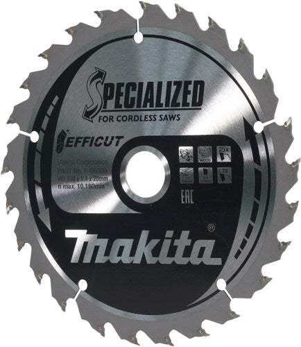 Makita accessoires makita zaagblad | hout | 150x20x1,4 | 25t | 23 graden - e-06909