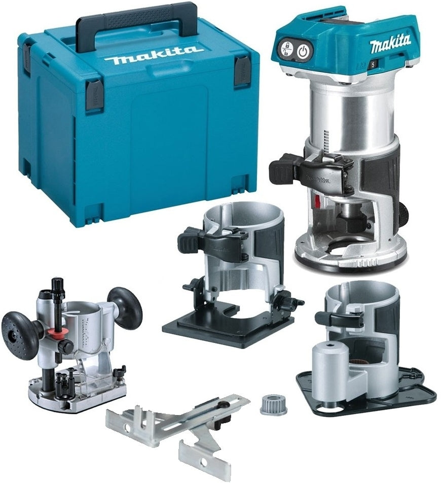 Fresatrice a batteria Makita drt50rtjx3 18v li-ion | con 2 batterie da 18 V