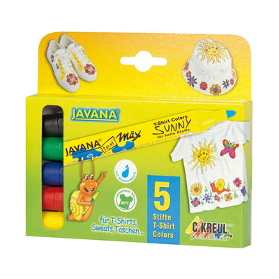 Javana Texi Max Sunny TextielStift 5 Colori di base
