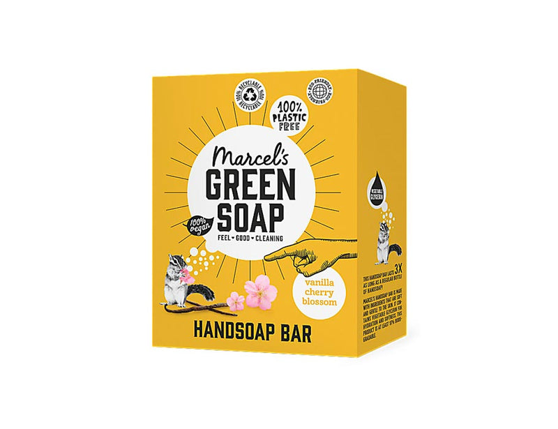 Marcels Green Soap Saap Bar Bar Vanilla Cherry Blossom 90gr