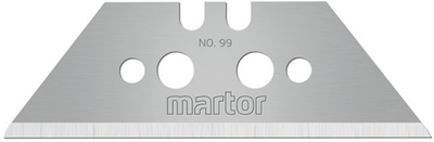Martor trapeziummes | l60xb19xs0,63mm | met perforatie | 10 stuks dispenser - 99.70 99.70