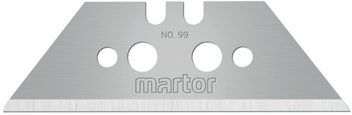 Coltello trapezoidale Martor | l60xl19xs0,63 mm | con perforazione | Dispenser da 10 pezzi - 99,70 99,70