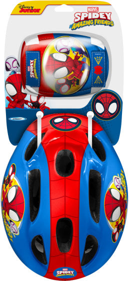 Marvel Spidey Protección de patinador de 5 piezas 50-56 cm de azul rojo tamaño s