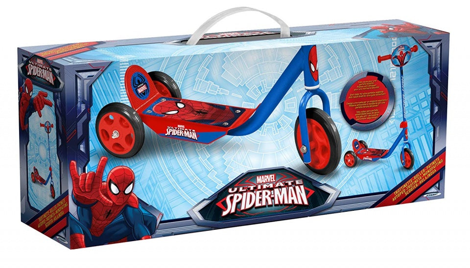 Spider-Man para niños de 3 ruedas Paso Foot Boys Azul