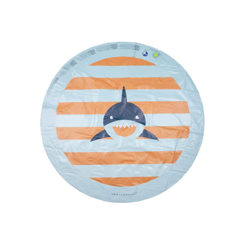 Squalo tropicale | Mat di gioco ad acqua multicolore Ø 150 cm