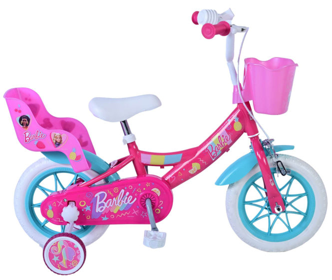 Barbie para niños de bicicleta para niños de 12 pulgadas rosa
