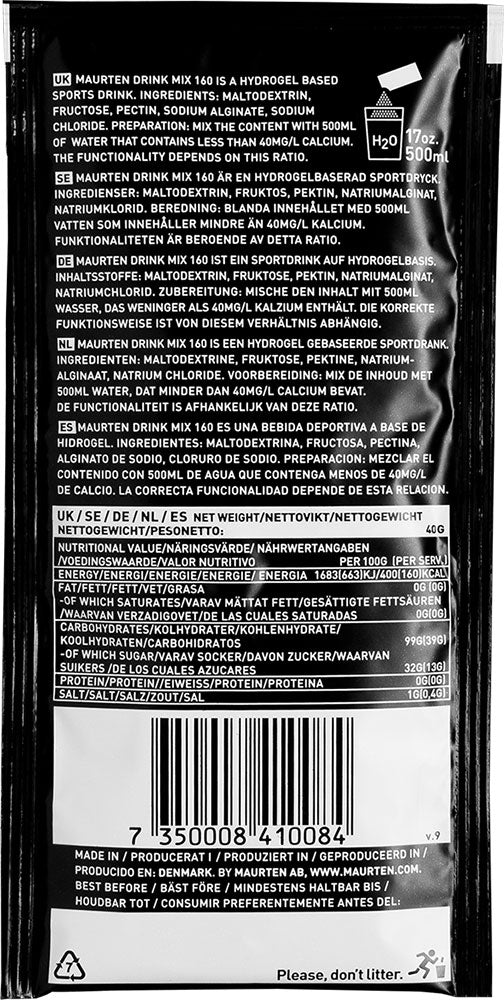 Maurten bebida mix 160 bebida hidrogel en polvo 40g