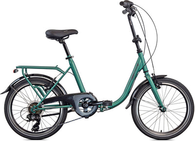 Legnano Limoges Bike plegable 20 pulgadas 40 cm unisex 6V V-frenos verde