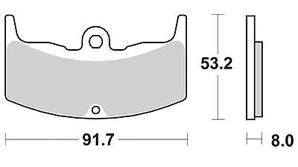 TRW Brake Tads MCB 526 Estándar orgánico