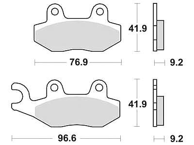 Trw Brake Pad MCB 689 EC organico