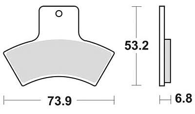 Trw Brake Pad MCB 762 SI Sinterited Metal