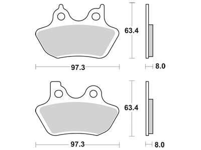 Trw Brake Pad MCB 777 SV Sinterato Metal