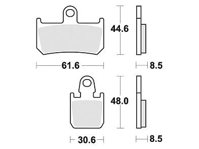 Trw Brake Pad MCB 795 SV Sinterato Metal