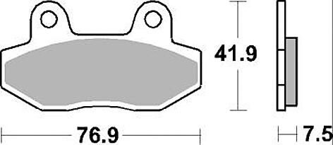 Trw Brake Pad MCB 822 SV Sinterato Metal