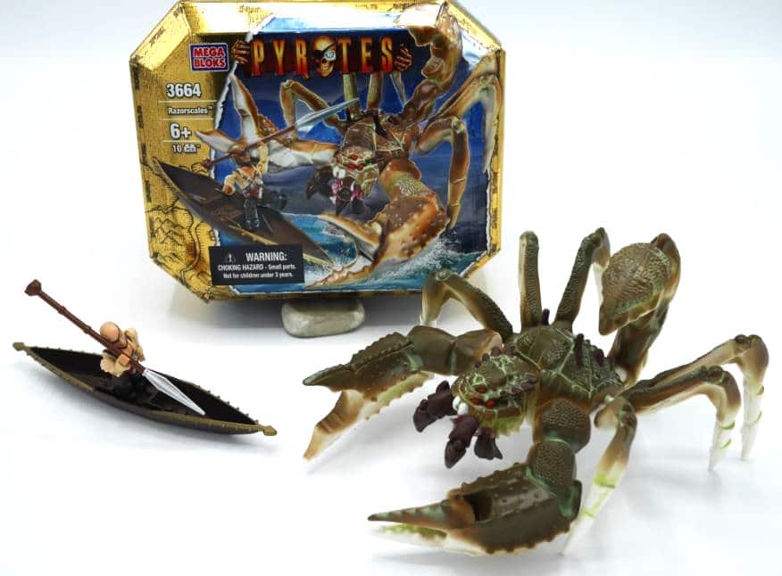 Mega Bloks Pyrates Razorscales Krab con bote y figura