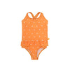 Bacio arancione | Costume da bagno UV per ragazze arancioni