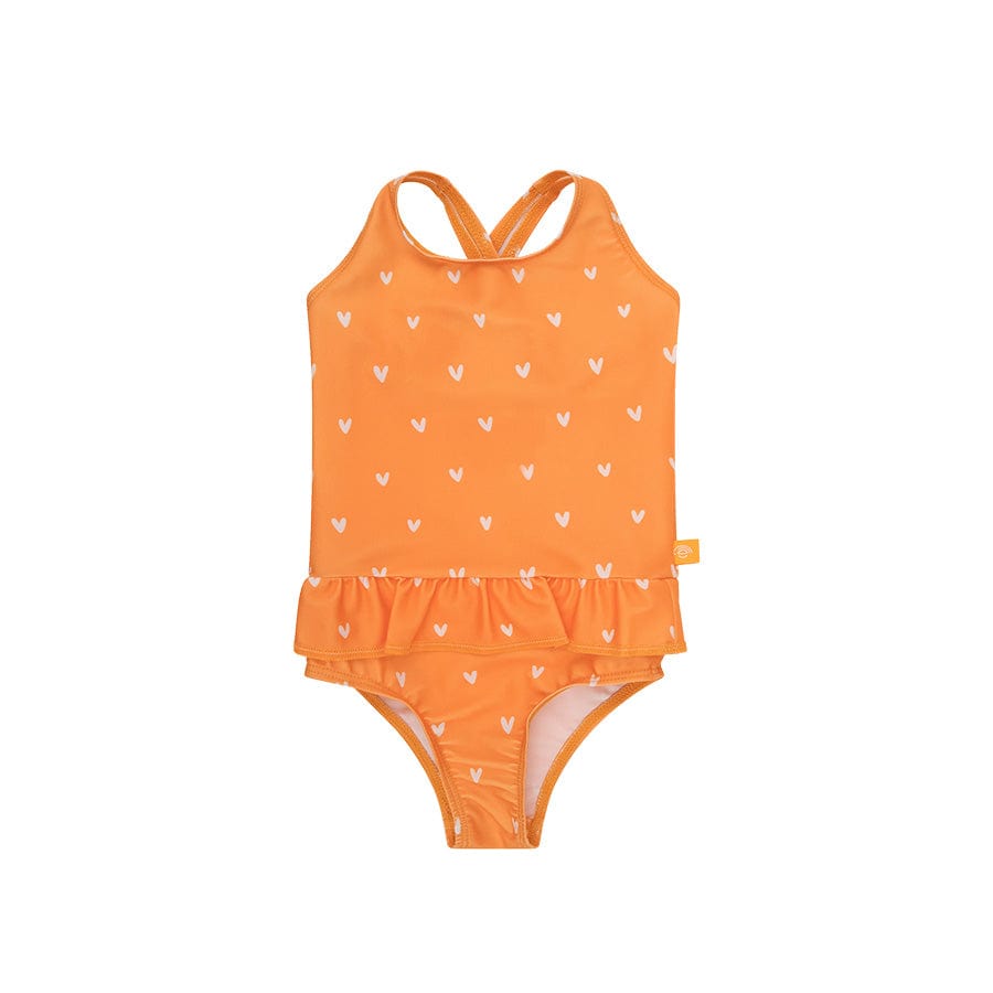 Bacio arancione | Costume da bagno UV per ragazze arancioni