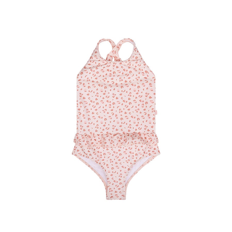 Leopardo | Abito da bagno UV di vecchie ragazze rosa