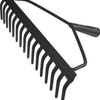 Rastrillo de arco meister sin mango 16 dientes - wu9851000