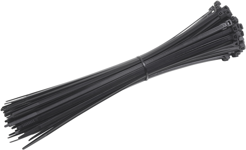 Meister kabelbinder 370x4.8mm zw 50st - wu7452360