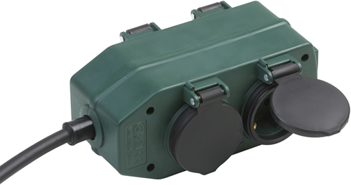 Meister multipresa 4v ip44 2m gr nero - wu7430940