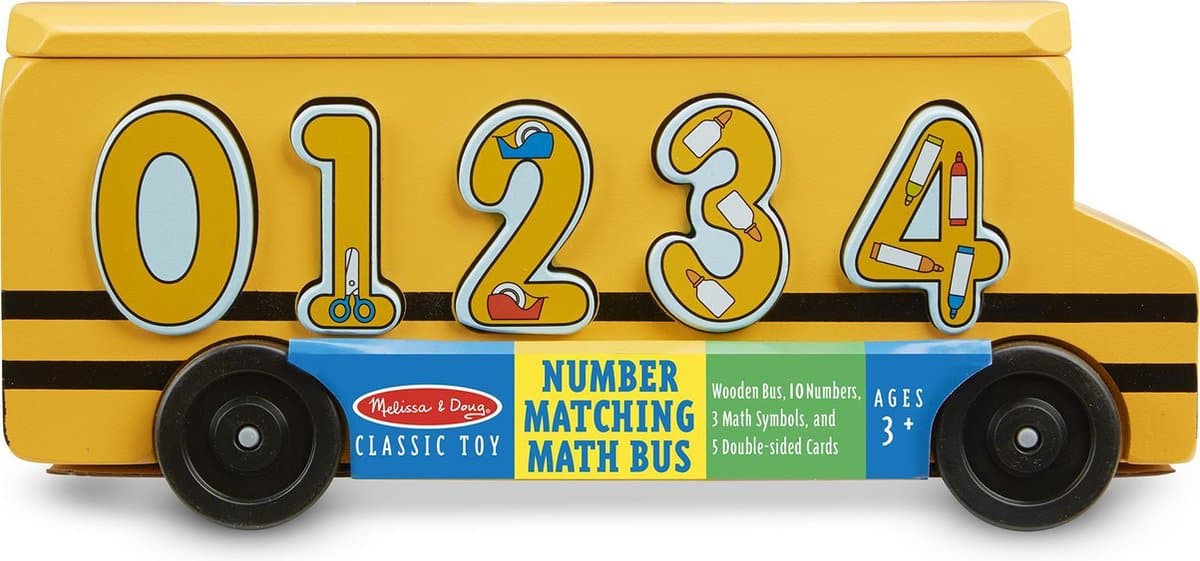 Melissa y Doug Tel y calculan el autobús con cifras