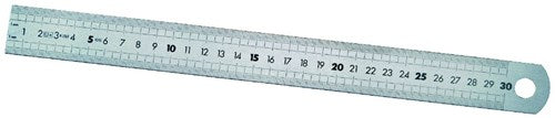 Melkmeisje maatlat rvs 150x13x0,5 mm mm, enkelz - mm722015