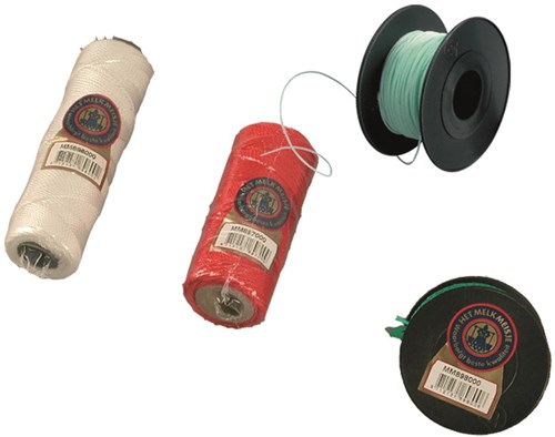 Melkmeisje metselkoord 1 mm polyprop, groen 50mtr - mm898000 - mm898000