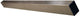 Perfil bloque de aluminio fila lechera 6x4x150cm - mm765150