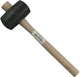 Melkmeisje rubber hamer 90 mm hard rubber vlak rond - mm783090