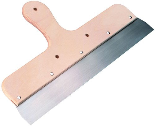 Melkmeisje spackmes 400mm houten greep rvs - mm650400