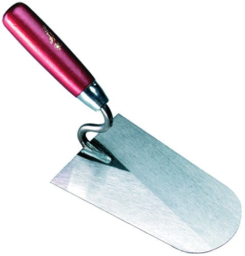 Melkmeisje stukadoorstroffel rond, s-hals rvs hout - mm311180