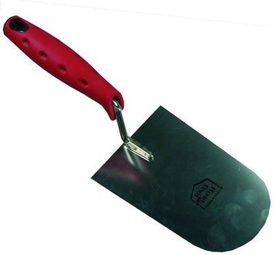 Paleta de yesero lechera redonda de acero inoxidable, mango suave 2k - mm609180