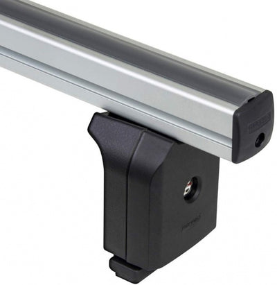 MENABO Roof Rack Set in alluminio 120 cm in argento