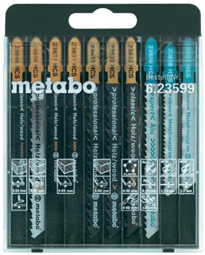 Assortimento di lame per seghetto alternativo Metabo da 10 pezzi - 623599000