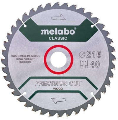 Accessori Metabo lama per sega circolare | taglio di precisione classico | 305x30 mm | z56 wz 5° neg b - 628657000