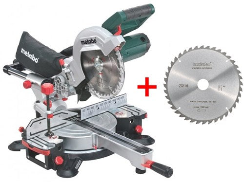 Tronzadora Metabo kgs 216 m con función de tracción | nuevo modelo + hoja de sierra extra - 690827000