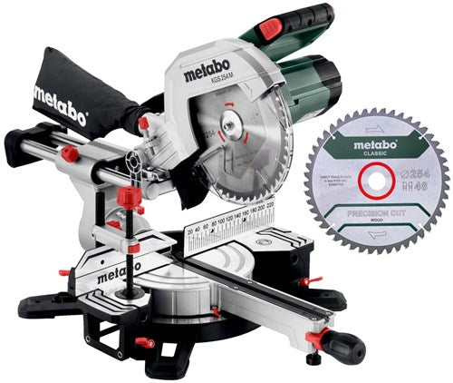 Set sega trasversale Metabo kg 254 m con funzione di trazione | ultimo modello - con seconda lama - 613254900