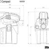 Metabo Ash 18 l PC Aspirapolvere compatto multiuso a batteria | 18v| senza batterie e caricabatterie - 602028850