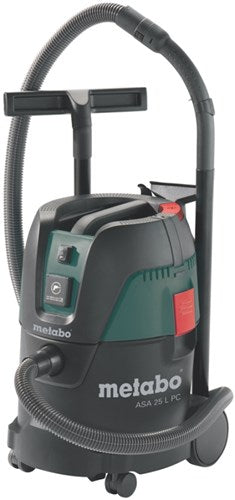 Aspirador multiusos para construcción Metabo asa 25 l pc | 25 litros | 1250 vatios - 602014000