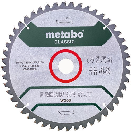 Metabo accessoires metabo cirkelzaagblad | hw ct 254 x 2,4 x 30 48 wz | 628061 - 628061000