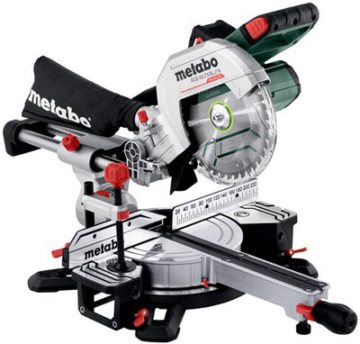 Metabo kgs 18 ltx bl 216 | accu afkortzaag 18v 216 mm met trekfunctie (1x 4.0ah accu + asc 55 lader) - 614216920