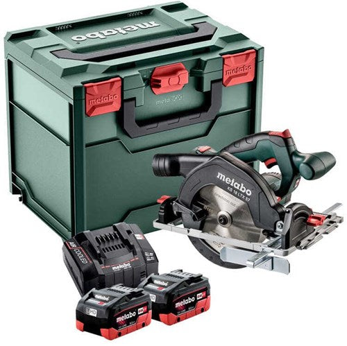 Sierra circular metabo ks 18 ltx 57 batería 18v lihd set en metaloc batería 2 x 8.0ah - 57mm | 601857810 - 601857810